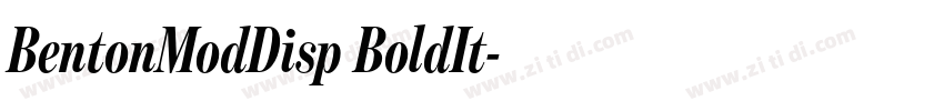 BentonModDisp BoldIt字体转换 BentonModDisp BoldIt字体转换